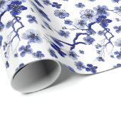 Oriental Sakura Branch Pattern Cadeaupapier (Rol Hoek)