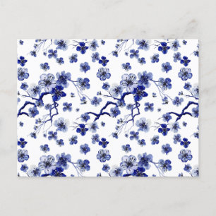 Oriental Sakura Branch Pattern Feestdagenkaart