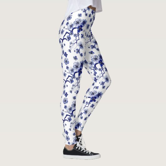 Oriental Sakura Branch Pattern Leggings (Rechts)