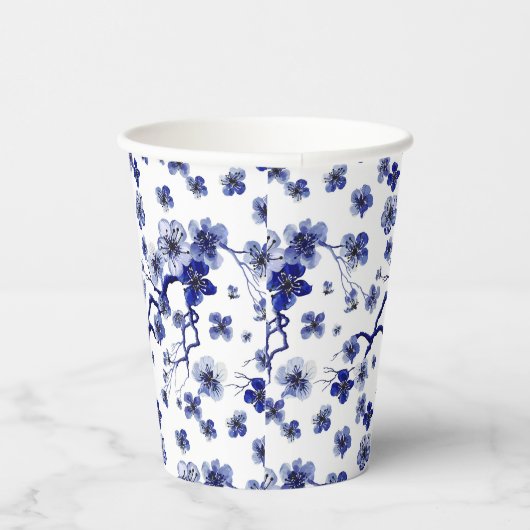 Oriental Sakura Branch Pattern Papieren Bekers (Rechts)