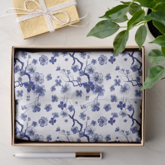 Oriental Sakura Branch Pattern Tissuepapier (Geschenk)