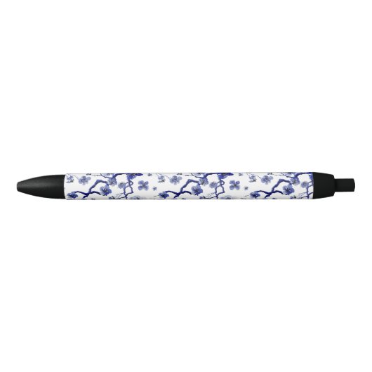 Oriental Sakura Branch Pattern Zwarte Inkt Pen (Voorkant)