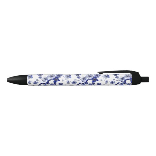 Oriental Sakura Branch Pattern Zwarte Inkt Pen (Bovenkant)