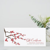 Oriental Sakura Cherry Blossom Gift Certificate (Staand voorkant)