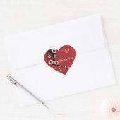 Oriental Sakura Dank u bruiloft Sticker (Envelop)