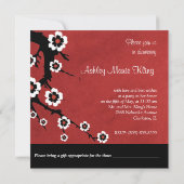 Oriental Sakura Vrijgezellenfeest Kaart (Achterkant)