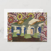 Oriental Scenery Design (kleurenlitho) 2 Briefkaart (Voorkant / Achterkant)