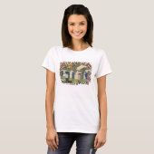 Oriental Scenery Design (kleurenlitho) 2 T-shirt (Voorkant volledig)