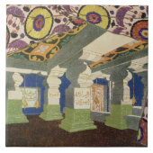 Oriental Scenery Design (kleurenlitho) 2 Tegeltje (Voorkant)