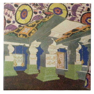 Oriental Scenery Design (kleurenlitho) 2 Tegeltje