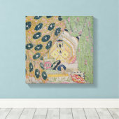 Oriental Scenery Design (kleurenlitho) Canvas Afdruk (Insitu (Houten vloer))