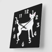 Oriental Shorthair Acrylwand Vierkante Klok (Hoek)