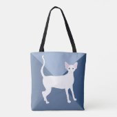 Oriental Shorthair Cat Canvas tas (Achterkant)