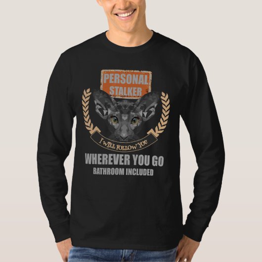 Oriental Shorthair Cat Design T-shirt (Voorkant)
