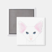 Oriental Shorthair Cat Magnet (Voorkant / Achterkant)