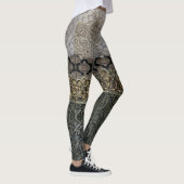 Oriental Silver & Gold Lace Garter Leggings (Rechts)