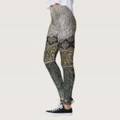 Oriental Silver & Gold Lace Garter Leggings (Links)