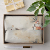 Oriental Songbirds and Blossom - Traditional Asian Tissuepapier (Geschenk)