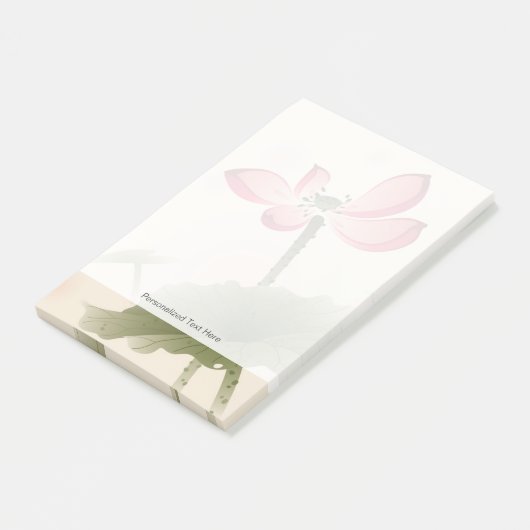 Oriental style Lotus Post-it® Notes (Schuin)