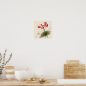 Oriental style Lotus Poster (Keuken)