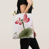 Oriental style Lotus Tote Bag (Dichtbij)