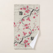 Oriental Style Sakura Cherry Blossom Art Bad Handdoek (Handdoek)