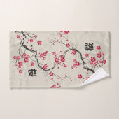 Oriental Style Sakura Cherry Blossom Art Bad Handdoek (Handdoek)