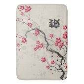 Oriental Style Sakura Cherry Blossom Art Badmat (Voorkant Verticaal)