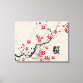 Oriental Style Sakura Cherry Blossom Art Canvas Afdruk (Voorkant)