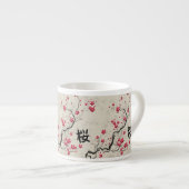 Oriental Style Sakura Cherry Blossom Art Espresso Kop (Voorkant rechts)