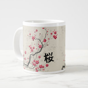 Oriental Style Sakura Cherry Blossom Art Grote Koffiekop