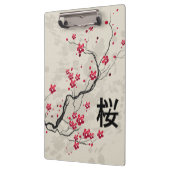 Oriental Style Sakura Cherry Blossom Art Klembord (Links)