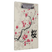 Oriental Style Sakura Cherry Blossom Art Klembord (Rechts)