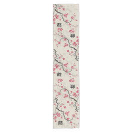 Oriental Style Sakura Cherry Blossom Art Korte Tafelloper