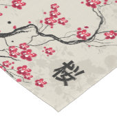 Oriental Style Sakura Cherry Blossom Art Korte Tafelloper (Hoek)