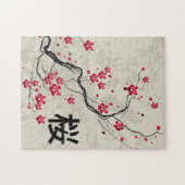 Oriental Style Sakura Cherry Blossom Art Legpuzzel (Horizontaal)