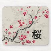 Oriental Style Sakura Cherry Blossom Art Muismat (Voorkant)