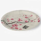 Oriental Style Sakura Cherry Blossom Art Papieren Bordje (Gekanteld)