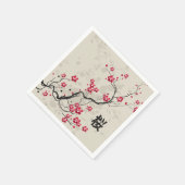 Oriental Style Sakura Cherry Blossom Art Servetten (Hoek)