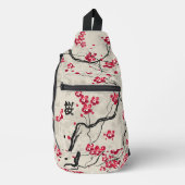 Oriental Style Sakura Cherry Blossom Art Sling Bag (Voorkant)