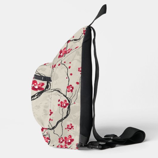 Oriental Style Sakura Cherry Blossom Art Sling Bag (Rechts)