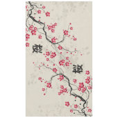 Oriental Style Sakura Cherry Blossom Art Tafelkleed (Voorkant)