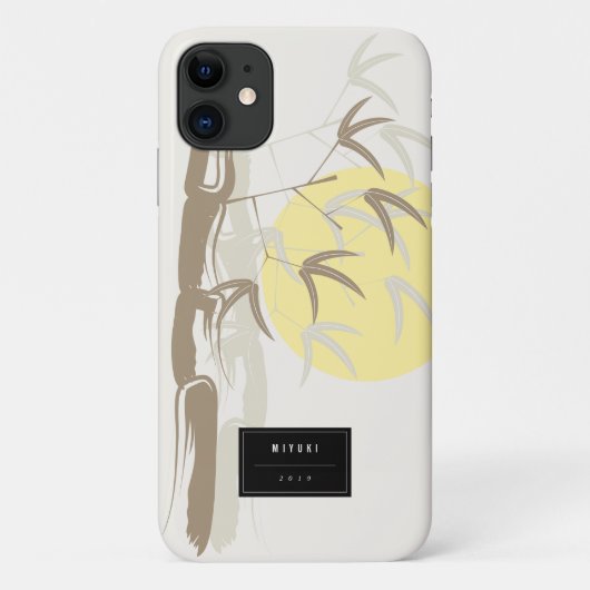 Oriental Sunrise Bamboo Garden Artistic Zen Hoesje (Achterkant)