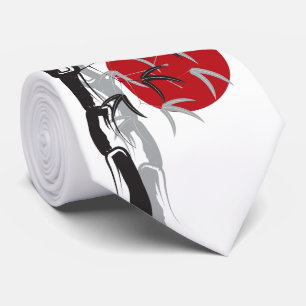 Oriental Sunrise Zen Bamboo Garden Asian Wedding Stropdas