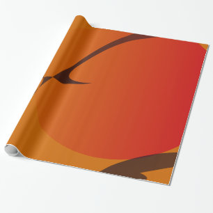 Oriental Sunset Japanse houtblokstijl Cadeaupapier