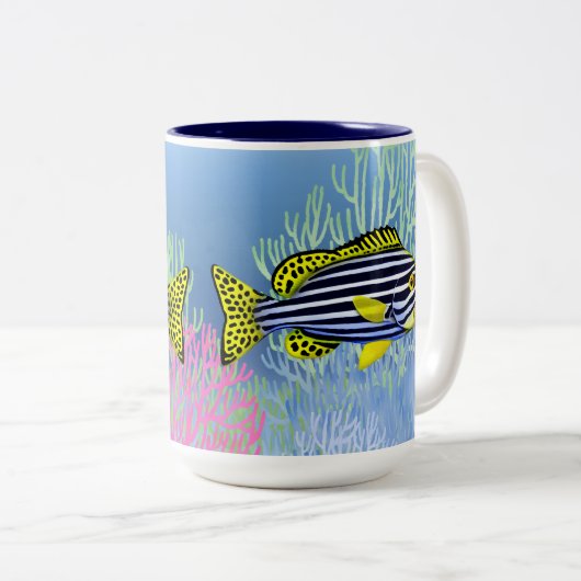 Oriental Sweetlips Reef Fish Mok (Voorkant rechts)