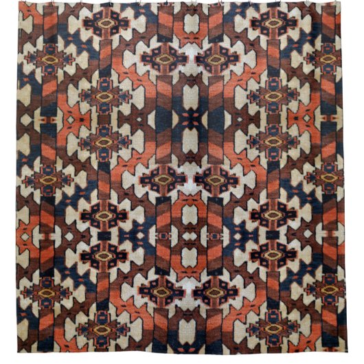 Oriental tapijt ontwerp douchegordijn (Voorkant)