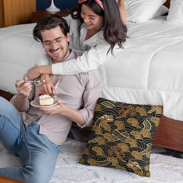 Oriental Traditional Hidden Dragon Art Kussen (Creator heeft geüpload)