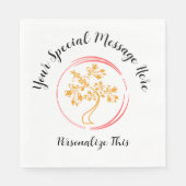 Oriental Tree of Life Survivor Party Napkins Servet (Voorkant)