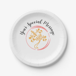 Oriental Tree of Life Survivor Party Papieren Bordje